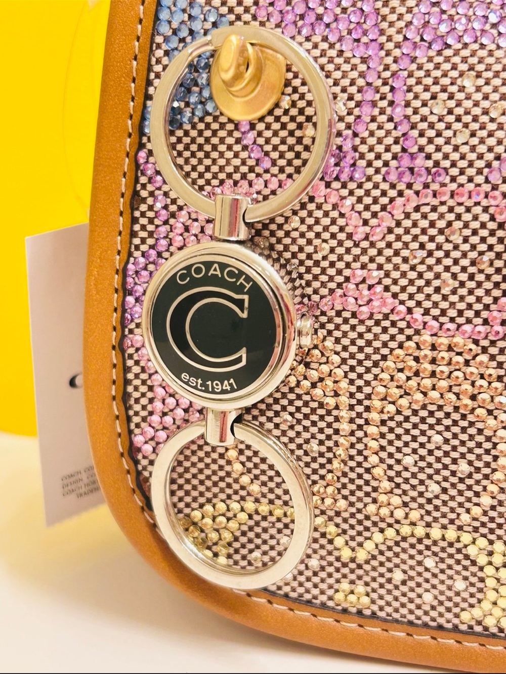 Coach 1941 Valet Keychain/ Bag Charm - Picture 3 of 11